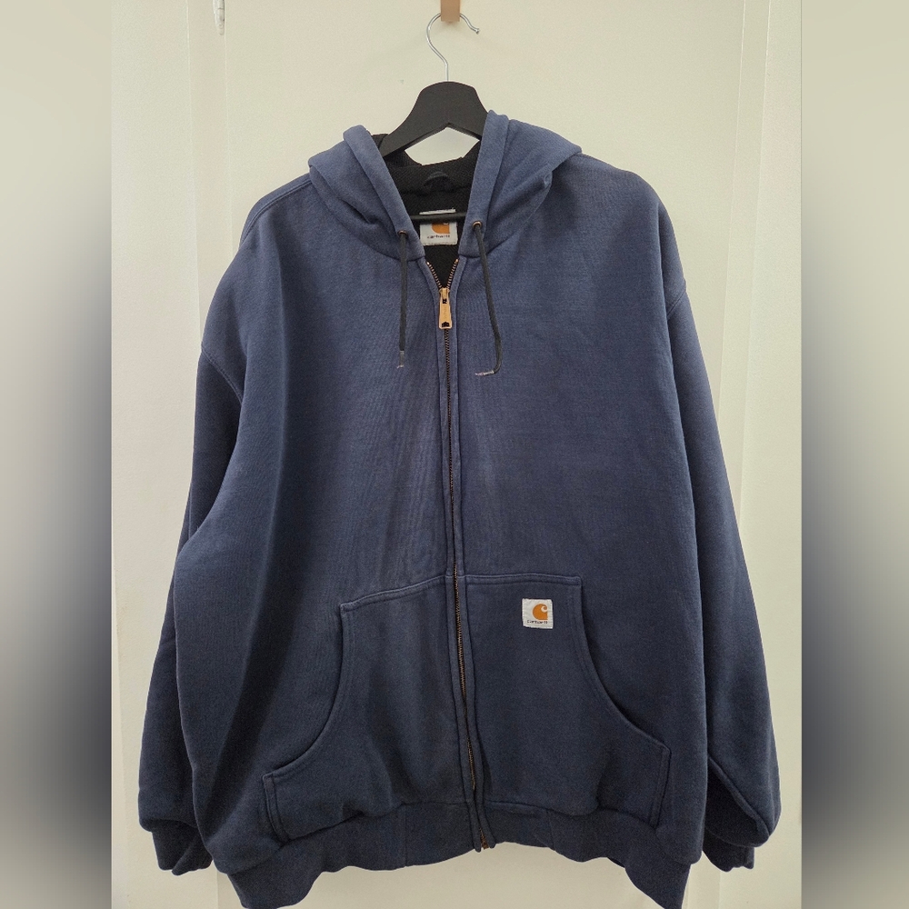 Men's Carhartt Navy Blue Full-Zip Hoodie